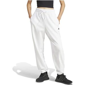adidas Essentials Small Logo French Terry Cuffed Joggers White / Black XL Women adidas Essentials Small Logo French Terry Cuffed Joggers White / Black XL Women