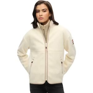 Superdry Active Fleece Full Zip Sweatshirt Rice White 2XS Women Superdry Active Fleece Full Zip Sweatshirt Rice White 2XS Women