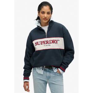 Superdry Country Club Loose Half Zip Sweatshirt Blueberry Navy 2XS Women Superdry Country Club Loose Half Zip Sweatshirt Blueberry Navy 2XS Women