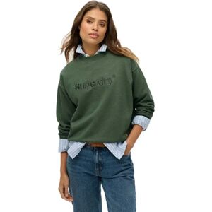 Superdry Emb Core Logo Loose Sweatshirt Balsam Green 2XS Women Superdry Emb Core Logo Loose Sweatshirt Balsam Green 2XS Women