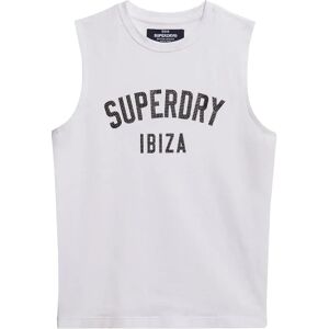 Superdry Sport Luxe Fitted Sleeveless T-shirt Brilliant White 2XS Women Superdry Sport Luxe Fitted Sleeveless T-shirt Brilliant White 2XS Women