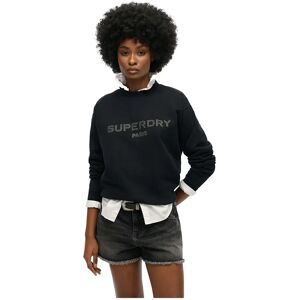 Superdry Sport Luxe Loose Sweatshirt Vulcan Black S Women Superdry Sport Luxe Loose Sweatshirt Vulcan Black S Women