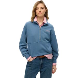Superdry W2012355a Essential Logo Gd Half Zip Sweatshirt Copen Blue 2XS Women Superdry W2012355a Essential Logo Gd Half Zip Sweatshirt Copen Blue 2XS Women
