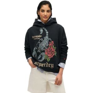 Superdry Neo Trad Tattoo Relaxed Fit Hoodie Jet Black M Women Superdry Neo Trad Tattoo Relaxed Fit Hoodie Jet Black M Women