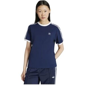 adidas Originals 3 Stripes Short Sleeve T-shirt Night Indigo / White S Women adidas Originals 3 Stripes Short Sleeve T-shirt Night Indigo / White S Women