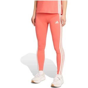 adidas Essentials 3 Stripes Cotton Leggings Semi Turbo / White L Women adidas Essentials 3 Stripes Cotton Leggings Semi Turbo / White L Women