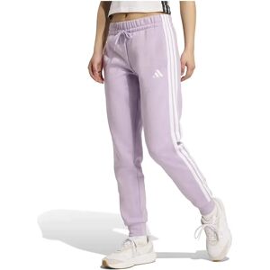 adidas Essentials 3 Stripes Fleece Slim Joggers Powder Plum / White M Women adidas Essentials 3 Stripes Fleece Slim Joggers Powder Plum / White M Women