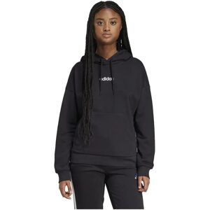 adidas Essentials Linear French Terry Hoodie Black / White M Women adidas Essentials Linear French Terry Hoodie Black / White M Women