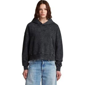 G-star Washed A Line Script Hoodie Dark Black Smokey GD 2XS Women G-star Washed A Line Script Hoodie Dark Black Smokey GD 2XS Women
