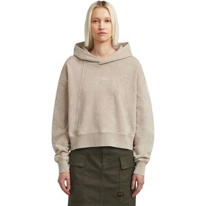 G-star Washed A Line Script Hoodie Dark Brick Smokey GD 2XS Women G-star Washed A Line Script Hoodie Dark Brick Smokey GD 2XS Women