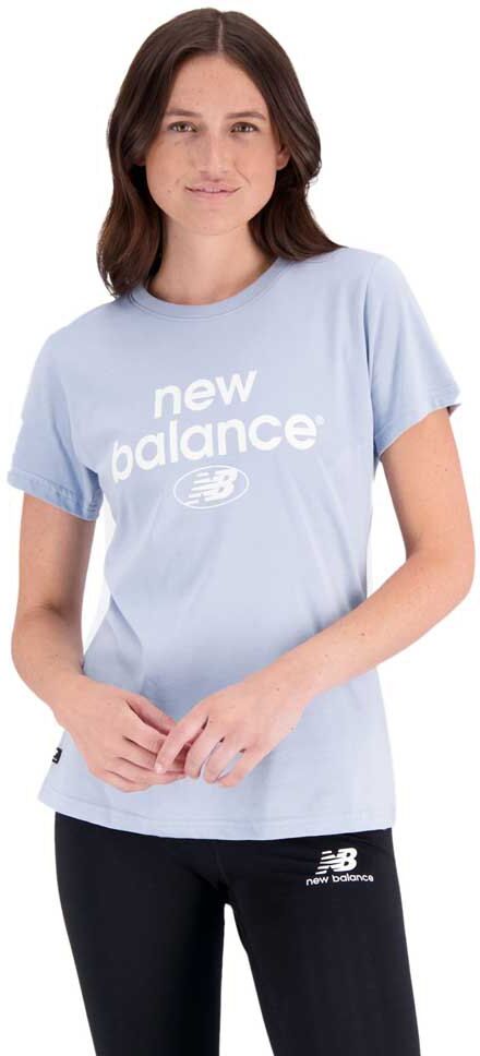 New Balance Essentials Reimagined Archive Cotton Athletic Fit Short Sleeve T-shirt Light Arctic Grey S Women