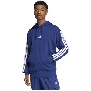 adidas Essentials 3 Stripes French Terry Hoodie Dark Blue / White M Men