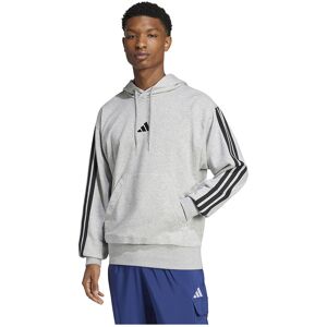 adidas Essentials 3 Stripes French Terry Hoodie Medium Grey Heather / Black XL Men