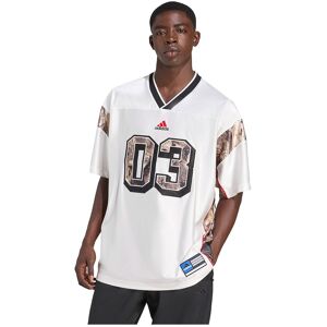 adidas Originals Camo Football Jersey Short Sleeve T-shirt Core White M Men