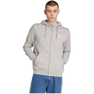 adidas Originals Trefoil Essentials Full Zip Sweatshirt Medium Grey Heather / White M Men