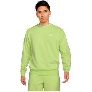 Nike Sportswear Club French Terry Long Sleeve T-shirt Lt Lemon Twist / White L Men Nike Sportswear Club French Terry Long Sleeve T-shirt Lt Lemon Twist / White L Men