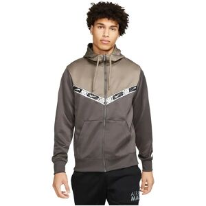 Nike Sportswear Repeat Full Zip Sweatshirt Medium Ash / Olive Grey / White XL Men Nike Sportswear Repeat Full Zip Sweatshirt Medium Ash / Olive Grey / White XL Men