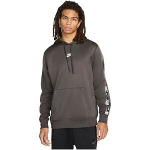 Nike Sportswear Repeat Po Hoodie Medium Ash / Olive Grey / White L Men Nike Sportswear Repeat Po Hoodie Medium Ash / Olive Grey / White L Men