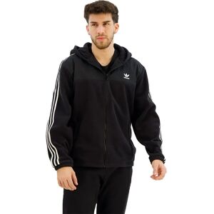 adidas Originals Adicolor 3 Stripes Teddy Fleece Full Zip Sweatshirt Black S Men adidas Originals Adicolor 3 Stripes Teddy Fleece Full Zip Sweatshirt Black S Men