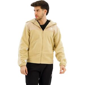adidas Originals Adicolor 3 Stripes Teddy Fleece Full Zip Sweatshirt Magic Beige XL Men adidas Originals Adicolor 3 Stripes Teddy Fleece Full Zip Sweatshirt Magic Beige XL Men