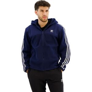 adidas Originals Adicolor 3 Stripes Teddy Fleece Full Zip Sweatshirt Night Indigo S Men adidas Originals Adicolor 3 Stripes Teddy Fleece Full Zip Sweatshirt Night Indigo S Men