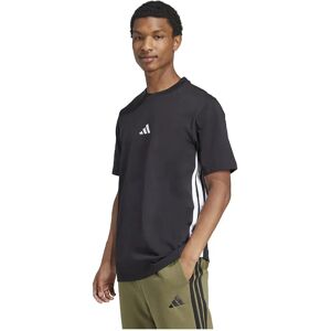 adidas Essentials 3 Stripes Single Jersey Short Sleeve T-shirt Black / White 2XL Men adidas Essentials 3 Stripes Single Jersey Short Sleeve T-shirt Black / White 2XL Men