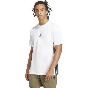 adidas Essentials 3 Stripes Single Jersey Short Sleeve T-shirt White / Black 2XL Men adidas Essentials 3 Stripes Single Jersey Short Sleeve T-shirt White / Black 2XL Men