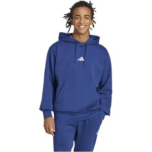 adidas Essentials Feelcozy Fleece Hoodie Dark Blue / White L Men adidas Essentials Feelcozy Fleece Hoodie Dark Blue / White L Men