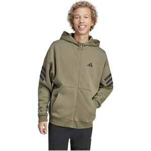 adidas Future Icons 3 Stripes Full Zip Sweatshirt Olive Strata XL Men adidas Future Icons 3 Stripes Full Zip Sweatshirt Olive Strata XL Men