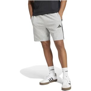 adidas Essential 3 Stripes French Terry Shorts Medium Grey Heather / Black XS Men adidas Essential 3 Stripes French Terry Shorts Medium Grey Heather / Black XS Men