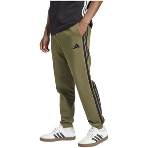 adidas Essentials 3 Stripes Fleece Joggers Olive Strata / Black M Men adidas Essentials 3 Stripes Fleece Joggers Olive Strata / Black M Men
