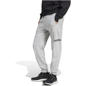 adidas Essentials Linear French Terry Joggers Medium Grey Heather / Black S Men adidas Essentials Linear French Terry Joggers Medium Grey Heather / Black S Men