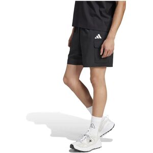 adidas Essentials Small Logo Chelsea Cargo Shorts Black / White M Men adidas Essentials Small Logo Chelsea Cargo Shorts Black / White M Men