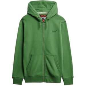 Superdry Essentials Logo Full Zip Sweatshirt Artichoke Green 3XL Men Superdry Essentials Logo Full Zip Sweatshirt Artichoke Green 3XL Men