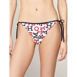 Tommy Hilfiger Cheeky String Side Tie Print Bikini Bottom Spell Out Red / Desert Sky M Women Tommy Hilfiger Cheeky String Side Tie Print Bikini Bottom Spell Out Red / Desert Sky M Women