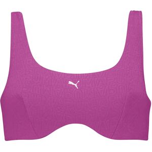 Puma Jacquard Scoop Bikini Top Purple L Women Puma Jacquard Scoop Bikini Top Purple L Women