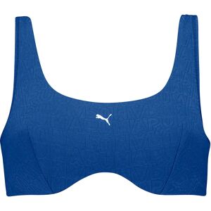 Puma Jacquard Scoop Bikini Top Vivid Blue L Women Puma Jacquard Scoop Bikini Top Vivid Blue L Women