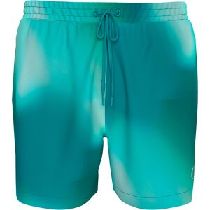 Calvin Klein Medium Drawstring-print Swimming Brief Ck Ombre Blue Aop L Men
