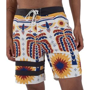 Hurley Phantom Block Party 18´´ Swimming Shorts Bone 3 32 Men Hurley Phantom Block Party 18´´ Swimming Shorts Bone 3 32 Men