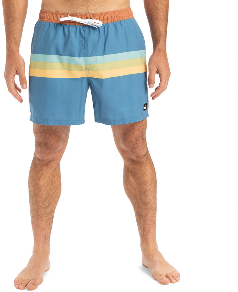 Quiksilver Everyday Straight Volley 15´´ Swimming Shorts Coronet Blue Retro Stripe L Men