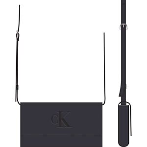 Calvin Klein Jeans Sculpted Long Fold Strap Shoulder Bag Na Black One Size unisex