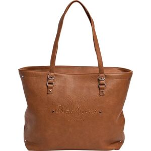 Pepe Jeans Bella Icon Shopper Bag Tan Brown One Size unisex Pepe Jeans Bella Icon Shopper Bag Tan Brown One Size unisex