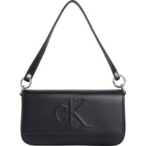Calvin Klein Jeans Sculpted Flap Shoulder Bag Na Black One Size unisex Calvin Klein Jeans Sculpted Flap Shoulder Bag Na Black One Size unisex