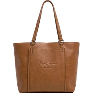 Pepe Jeans Bellamie Code Shoulder Bag Tan Brown One Size unisex Pepe Jeans Bellamie Code Shoulder Bag Tan Brown One Size unisex