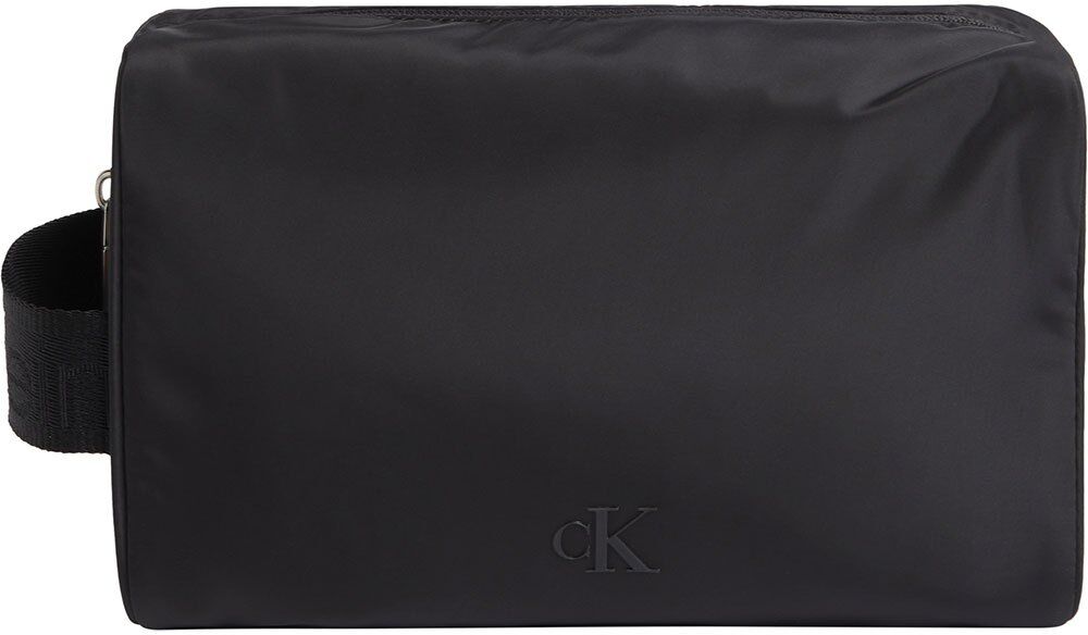 Calvin Klein Jeans Over Webbing Dopp Kit Waist Bag Black One Size unisex