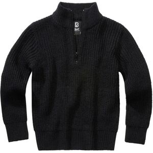 Brandit Marine Troyer High Neck Sweater Black 134-140 cm Boys,Girls Brandit Marine Troyer High Neck Sweater Black 134-140 cm Boys,Girls
