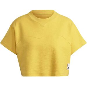 adidas Lng Lft Short Sleeve T-shirt Bold Gold M Women adidas Lng Lft Short Sleeve T-shirt Bold Gold M Women