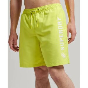 Superdry Code Applque 19inch Swimming Shorts Electric Lime M Men Superdry Code Applque 19inch Swimming Shorts Electric Lime M Men