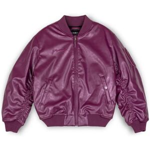 Grimey Iam Pu Leather Bomber Jacket Wine S Men,Women Grimey Iam Pu Leather Bomber Jacket Wine S Men,Women