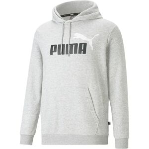 Puma Ess+ 2 Col Big Logo Hoodie Light Gray Heather XL Men,Women Puma Ess+ 2 Col Big Logo Hoodie Light Gray Heather XL Men,Women